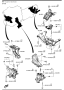 Image of BRACKET(L), ENGINE image for your 2013 Mazda Mazda3 2.5L MT 2WD HATCHBACK SIGNATURE 