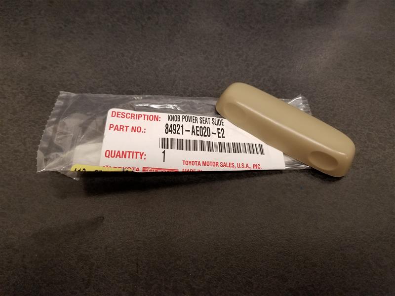 Image of Knob, Power Seat SWI. Seat switch Knob. Slide Knob.  Part included in Seat. image for your 2009 TOYOTA TACOMA