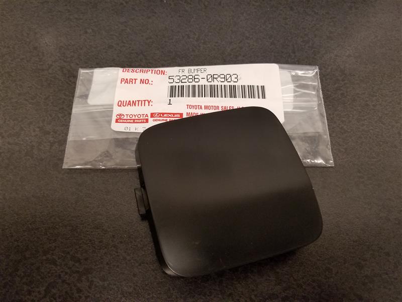 Image of Cover, Bumper Arm. Tow Bracket Cover. (Front) image for your 2018 TOYOTA RAV4
