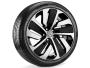 View 19" Montevideo Wheel - Black with Burnished Finish Full-Sized Product Image 1 of 3