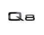Image of Black Q8 Emblem image for your Audi Q8  