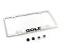 View License plate frame - Golf - Polished Full-Sized Product Image