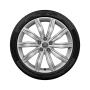 View Wheel, 10-spoke dynamic - brilliant silver, 8.0Jx19, winter tyre 245/45 R19 102V XL, left Full-Sized Product Image 1 of 1