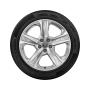 View Wheel, 5-arm dynamic - brilliant silver, 8.0Jx19, winter tyre 245/45 R19 102V XL, left Full-Sized Product Image 1 of 1