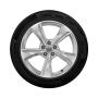 View Wheel, 5-spoke dynamic - brilliant silver, 7.0Jx19, winter tyre 235/55 R19 101H, right Full-Sized Product Image 1 of 1