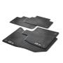 View Premium textile floor mats - for the front and rear, black/steel-grey Full-Sized Product Image 1 of 3