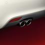 View Sport tailpipe trim - for vehicles with a single tailpipe on the left, chrome-finished, black Full-Sized Product Image