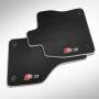 View Premium textile floor mats - for the front and rear, black/silver-grey Full-Sized Product Image 1 of 1