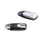 View Key cover floret silver - with Audi rings, for keys with chrome clip Full-Sized Product Image 1 of 2