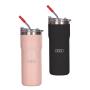 View Double Wall Vacuum Tumbler with Straw Full-Sized Product Image