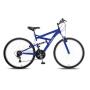 View Dual Suspension Mountain Bike - Blue Full-Sized Product Image 1 of 1