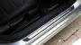 View Door Sill Protection Trim with Logo - Brushed Stainless Steel (4 Door) Full-Sized Product Image 1 of 3