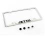 View License plate frame - Jetta - Polished Full-Sized Product Image