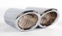 Image of Exhaust Tips - Chrome. Set of two chrome finish. image for your Audi A5  