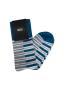 View Ladies Teal Stripe Socks Full-Sized Product Image 1 of 1