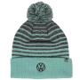 View Pom Striped Knit Beanie Full-Sized Product Image 1 of 3