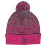 View Pom Striped Knit Beanie Full-Sized Product Image