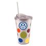View Polka Dot Tumbler with Straw Full-Sized Product Image 1 of 1