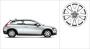 Image of Aluminum rim &quot;Cursa&quot; 6.5 x 16&quot;. (Silver Bright) image for your Volvo S40  