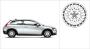 Image of Aluminum rim &quot;Crius&quot; 6.5 x 16&quot; (Silver Bright) image for your Volvo S40  