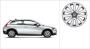 Image of Aluminum rim &quot;Cygnus&quot; 6.5 x 16&quot;. (Silver Stone) image for your 2007 Volvo S40   