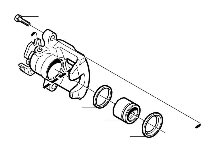 View 8251697 Disc Brake Caliper (Right, Rear) Full-Sized Product Image