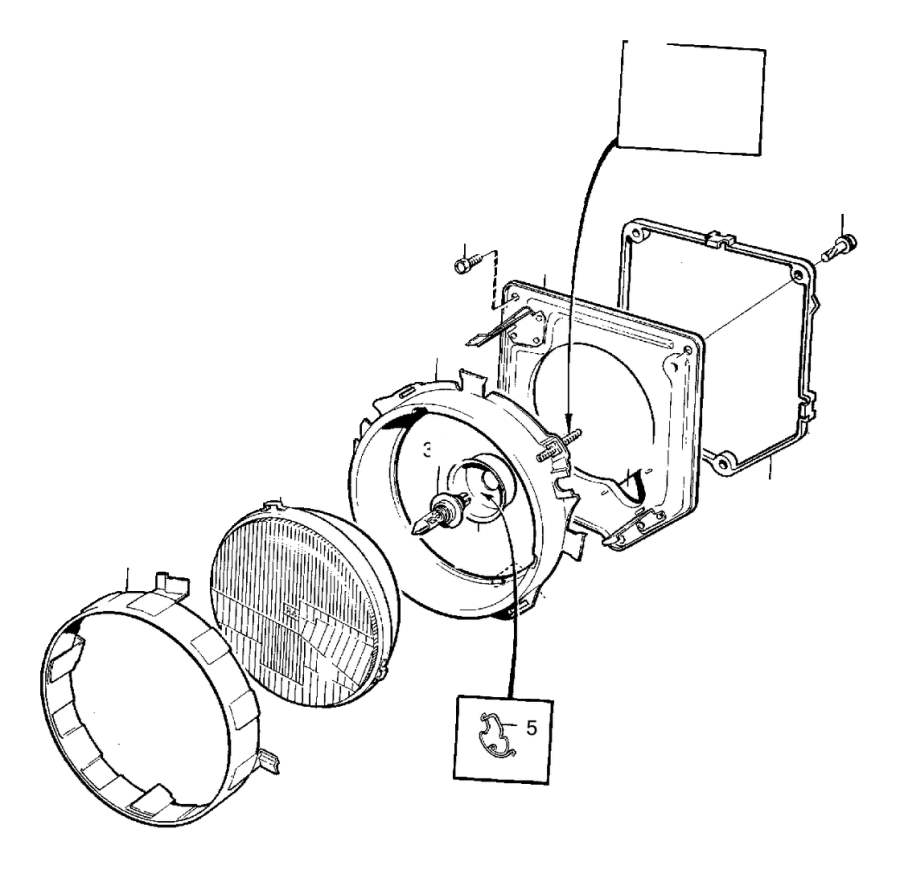 View 1234239 Headlamp insert Full-Sized Product Image