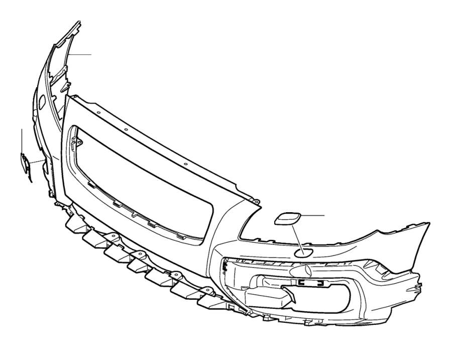 View 39883960 Bumper cover Full-Sized Product Image
