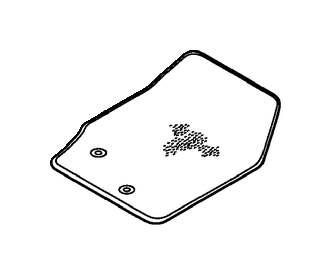View 39866265 Textile Floor Mats Set - Off Black Full-Sized Product Image