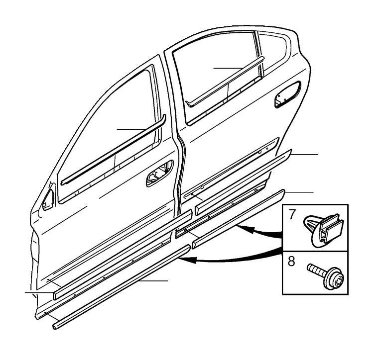 View 9151912 Door Molding (Right) Full-Sized Product Image