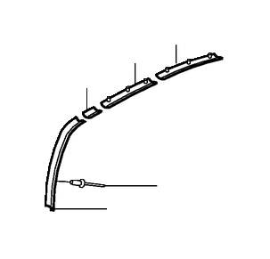 View 8618842 Sealing strip, right Full-Sized Product Image