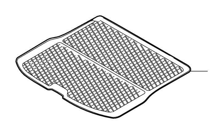 View 8698284 Trunk mat (Lava). Mat, luggage compartment, molded plastic. Excl. CN Full-Sized Product Image