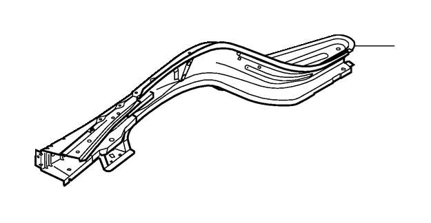 View 30655228 Frame rail, right Full-Sized Product Image