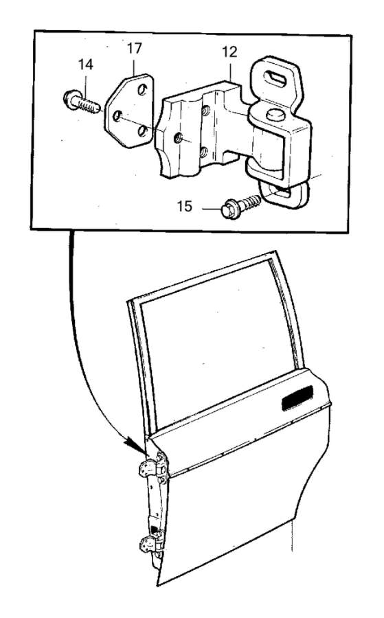 View 9131706 Rear door, left Full-Sized Product Image