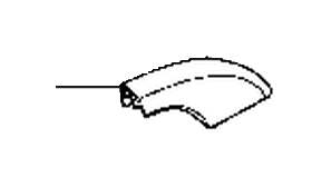 View 31378445 Roof Luggage Carrier Side Rail Cap (Left, Rear). GCP COVER, L.H. Full-Sized Product Image
