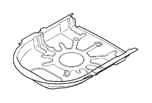 View 30787623 Spare wheel well Full-Sized Product Image