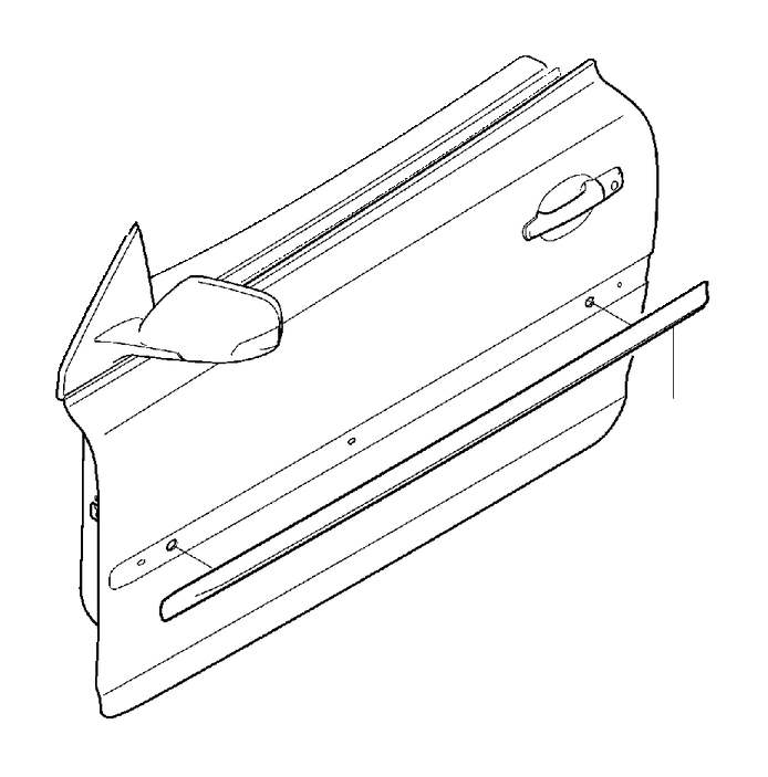View 39812281 Door Molding (Right) Full-Sized Product Image