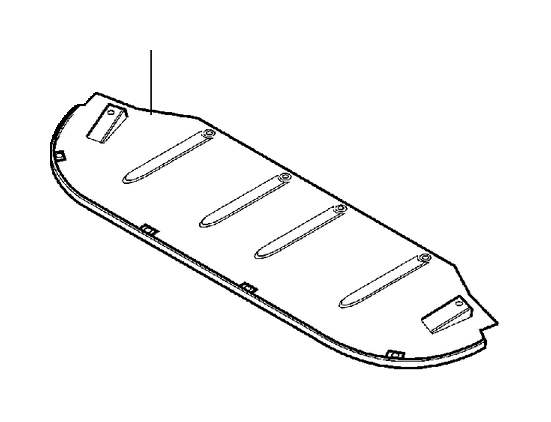 View 31290962 GCP Panel. Drive. Heat Shields. (Front) Full-Sized Product Image