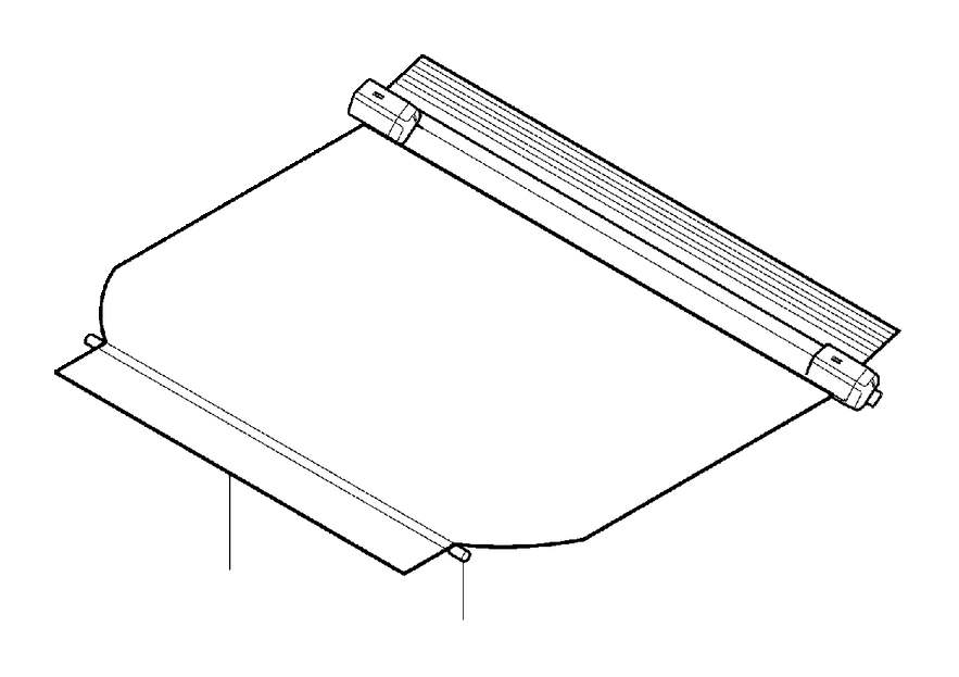 View 39824804 Luggage Compartment Cover - Off Black Full-Sized Product Image