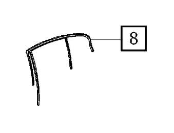 View 31335855 Door Window Belt Weatherstrip (Right, Rear) Full-Sized Product Image
