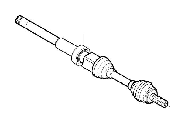 View 36002670 Axle shaft, exch Full-Sized Product Image
