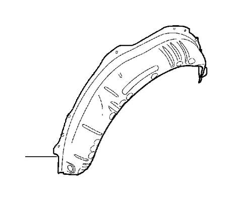 View 8625521 Wheel Housing Side Panel (Left, Rear, Outer) Full-Sized Product Image