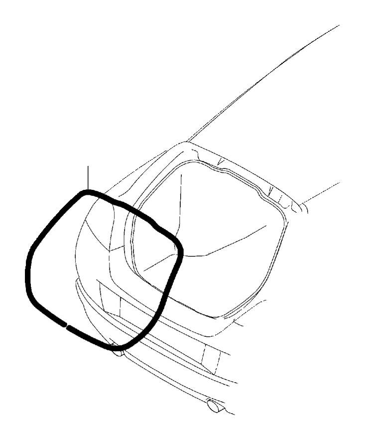 View 31278768 Back Glass Weatherstrip Full-Sized Product Image