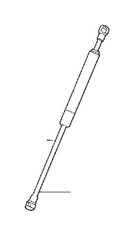 View 31278323 Hatch Lift Support. Gas Spring. Boot Lid, Tailgate. Trunk Lid, Tailgate. Full-Sized Product Image