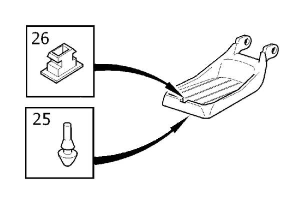 View 30643002 Cover. Tunnel Console Arm Rest Cooling Box. (Inner) Full-Sized Product Image