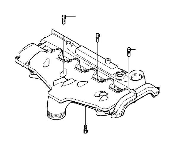 View 986006 Six Point Socket Screw. Switch Doors. Cylinder Head. Inlet Manifold. M6x14. Full-Sized Product Image