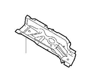 View 31371385 Cross Member. Floor Section. (Left) Full-Sized Product Image