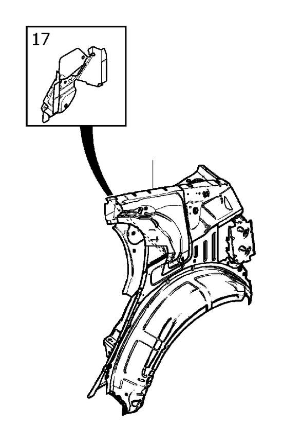 View 31333758 Windshield pillar Full-Sized Product Image