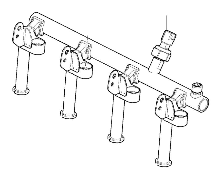 View 31410835 Fuel Pipe. Injectors and Delivery Lines. Full-Sized Product Image