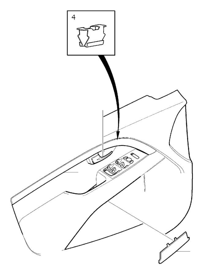 View 39873246 Door Interior Trim Panel Cap Full-Sized Product Image